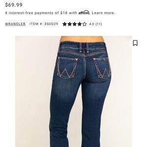 Women’s Wranglers Boot Cut Jeans